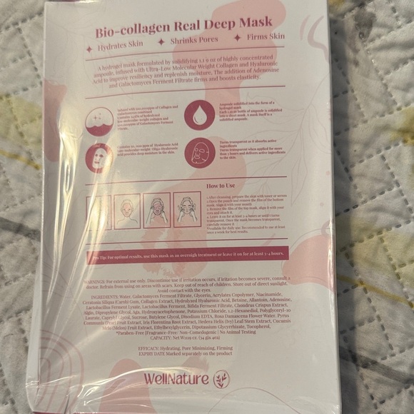 Wellnature Glass Skin Masks 4 masks per pack - Picture 3 of 9